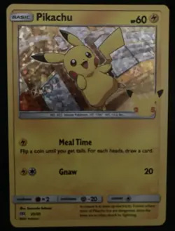 Pokemon Pikachu Holo 25th Anniversary McDonald’s Mcdonalds Promo 25/25 NM - Image 1