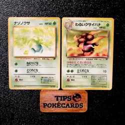 Team Rocket Bundle Oddish & Gloom Grass Vintage Pokemon Japanese - Image 1
