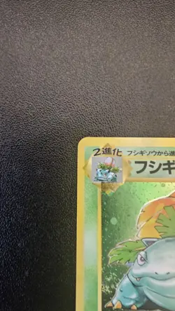 Pokemon Venusaur Holo Rare Base Set #003 Japanese Old Back NM *SWIRL* - Image 2