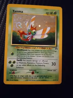 2001 Pokemon Yanma Neo Discovery UL Edition Holo Rare with Double Swirl #17/75 - Image 1