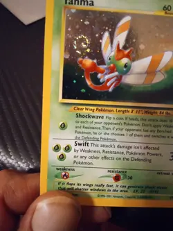 2001 Pokemon Yanma Neo Discovery UL Edition Holo Rare with Double Swirl #17/75 - Image 2