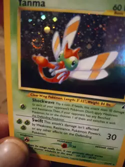 2001 Pokemon Yanma Neo Discovery UL Edition Holo Rare with Double Swirl #17/75 - Image 5