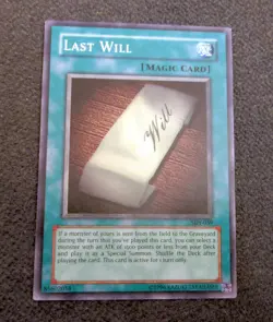 Yu-Gi-Oh TCG Last Will SDY-039 Unlimited Regular Common Card Played MP-LP - Image 1
