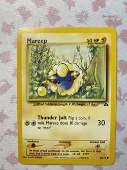 Mareep 58/75 - Neo Discovery - Common - Pokemon Card TCG - MP - Image 1