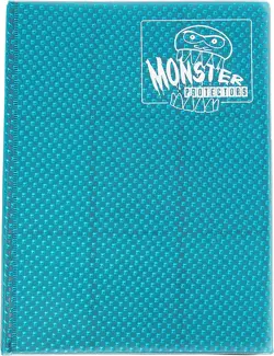 Monster Binder - 9 Pocket Trading Card Album - Holofoil Aqua Blue- Holds 360 - Image 2