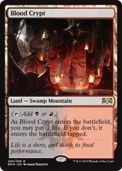 [1x] Blood Crypt Near Mint, English Ravnica Allegiance MTG Magic - Image 1