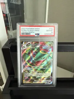 Pokemon TCG Rayquaza VMAX Crown Zenith 102/159 PSA 10 Gem Mint (Fresh Cert!) - Image 1