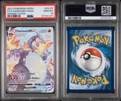 Pokemon Charizard VMAX Shining Fates Full Art #SV107 PSA 10 Gem Mint - Image 3