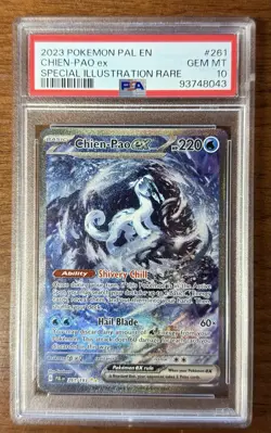 PSA 10 Gem Mint Pokemon TCG Chien-Pao Ex 261/193 S.I.R Paldea Evolved 2023 - Image 1