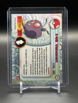 Venonat #48 Topps Green Label TV Animation Edition Non Holo Pokemon 1999 - Image 2