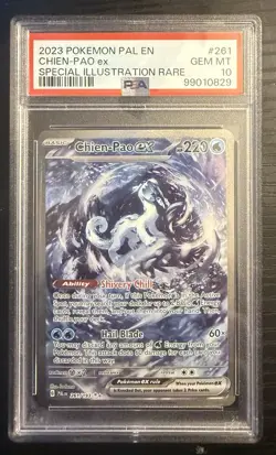 Pokemon Chien-Pao ex Paldea Evolved Special Illustration Rare #261/193 PSA 10 - Image 1