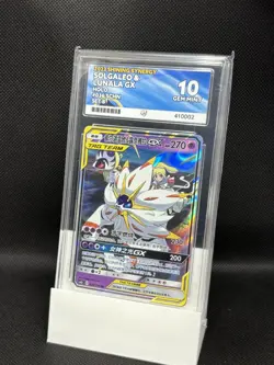 ACE 10 Solgaleo & Lunala GX Tag Team 036/150 SCHN 2023 Shining Synergy Pokemon - Image 1