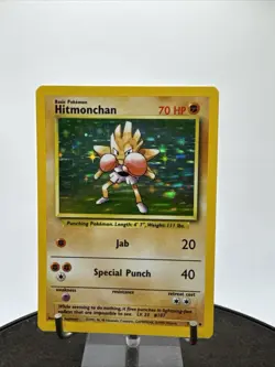 1999 Pokemon Game Base Set Hitmonchan Holo 7/102 - Image 1