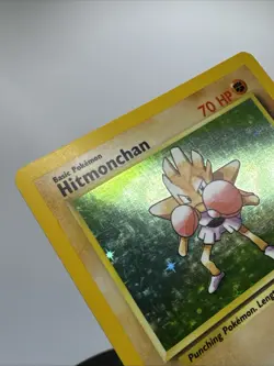 1999 Pokemon Game Base Set Hitmonchan Holo 7/102 - Image 5