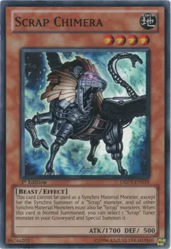 Yugioh Scrap Chimera DREV-EN019 Super Rare NM/LP - Image 1