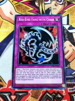 Red-Eyes Fang With Chain lds1-en021 Ltd Ed (NM) Secret Rare Yu-Gi-Oh! - Image 1