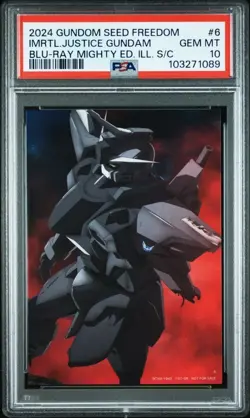 Psa10 No.6 Visual Illustration Card Mobile Suit Gundam Seed Freedom Limited - Image 1