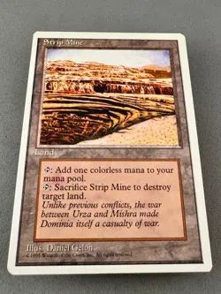 Strip Mine 4th Edition Core Set-MTG-Never Played-NM-Vintage Magic the Gathering - Image 3