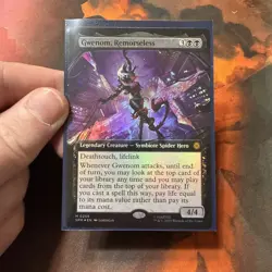 MTG Gwenom, Remorseless Borderless Foil#256 Marvel's Spider-Man Eternal - Image 1