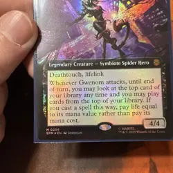 MTG Gwenom, Remorseless Borderless Foil#256 Marvel's Spider-Man Eternal - Image 2