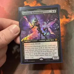 MTG Gwenom, Remorseless Borderless Foil#256 Marvel's Spider-Man Eternal - Image 4