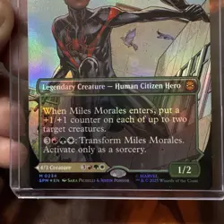 MTG: Miles Morales Marvel's Spider-man (0234) (Borderless) FOIL - Image 2