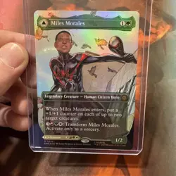 MTG: Miles Morales Marvel's Spider-man (0234) (Borderless) FOIL - Image 3
