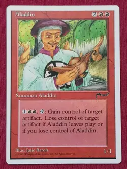 Magic The Gathering CHRONICLES ALADDIN red card MTG - Image 1