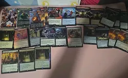 MTG Spiderman Lot Rares Borderless Foils Token Land Foils 40+ cards - Image 1