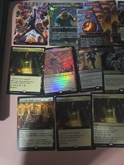 MTG Spiderman Lot Rares Borderless Foils Token Land Foils 40+ cards - Image 2