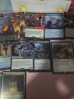 MTG Spiderman Lot Rares Borderless Foils Token Land Foils 40+ cards - Image 5