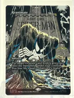 MTG Marvel's Spider-Man REANIMATE Borderless Mythic 0020 NON FOIL HIGH GRADE - Image 1