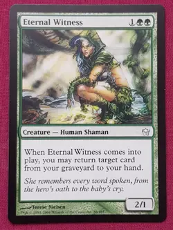 Magic The Gathering FIFTH DAWN ETERNAL WITNESS green card MTG - Image 1