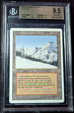 Taiga BGS 9.5 GEM MINT - 9.5++ (x2 10's) - Revised 3rd Edition MTG - Rare - Image 1