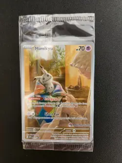 SEALED Mimikyu - Pokemon Center Exclusive 075 SV: Scarlet & Violet Promo Card NM - Image 1