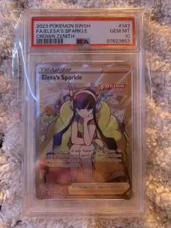 2023 Pokemon SWSH Crown Zenith #147 Full Art Elesa's Sparkle PSA 10 Gem Mint - Image 1