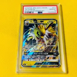 Psa10 Gem Mint Sanders Gx/Smi 2018 Jolteon Gx 013/038 Pokemon Cards - Image 1
