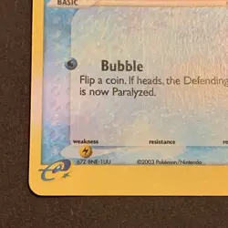 Mudkip 59/109 2003 EX Ruby & Sapphire Pokemon Card Reverse Holo Common - Image 2