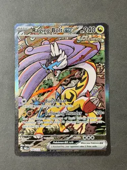 Raging Bolt EX Prismatic Evolutions Holo Card 166/131 SIR Pokemon TCG - Image 1