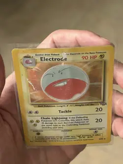 1999 Pokemon TCG Electrode 2/64 Jungle Set Holo Rare Card Vintage WOTC Damaged - Image 4