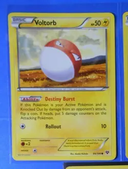 4x Voltorb 44/146 Pokemon card XY base set common NM - Image 1
