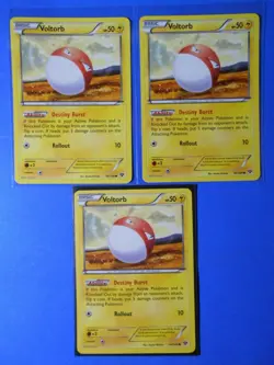4x Voltorb 44/146 Pokemon card XY base set common NM - Image 2