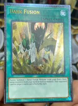 Dark Fusion Spell Card Ultimate Rare - OTS Tournament Pack 27 - Image 1