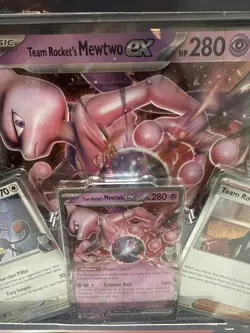 Pokemon TCG Team Rocket's Mewtwo ex Box Cards - New in Box Sealed - Image 4