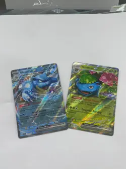 Venusaur Ex & Blastoise Ex Stellar Crown Stamp Promo Cards - GameStop - Image 1