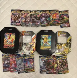 14 Booster Packs Sealed Brand New Unweighed Pokemon TCG Cards Evolving Skies - Image 1