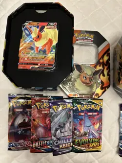 14 Booster Packs Sealed Brand New Unweighed Pokemon TCG Cards Evolving Skies - Image 2