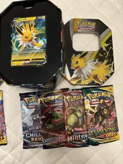 14 Booster Packs Sealed Brand New Unweighed Pokemon TCG Cards Evolving Skies - Image 3