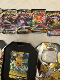 14 Booster Packs Sealed Brand New Unweighed Pokemon TCG Cards Evolving Skies - Image 4