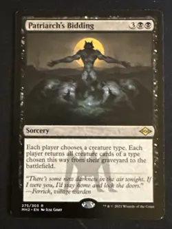 1x Patriarch's Bidding (275) Modern Horizons 2 LP MTG Magic the Gathering x1 MKE - Image 1